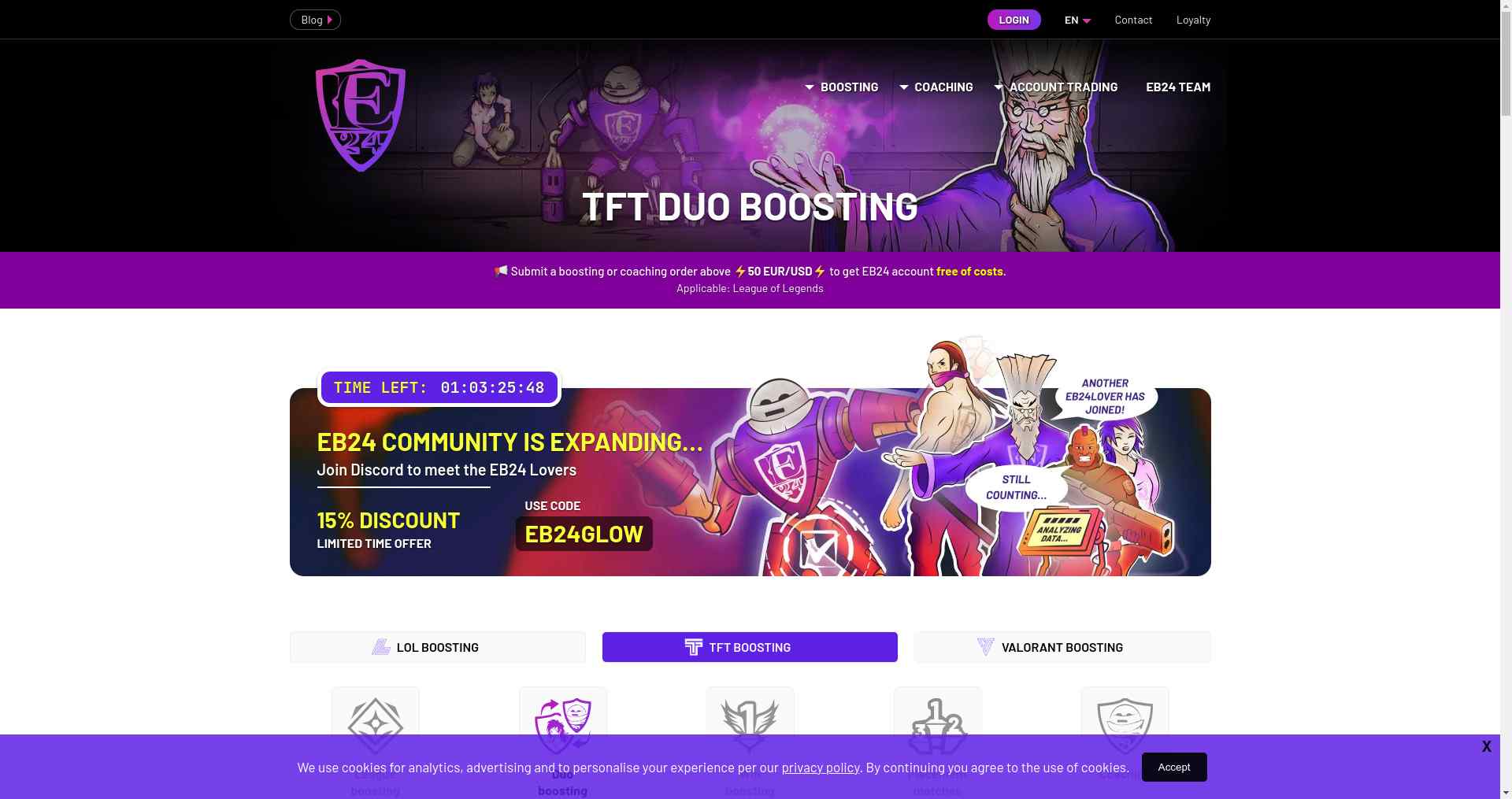 Eloboost24.eu boosting duo tft division tft duo ranked